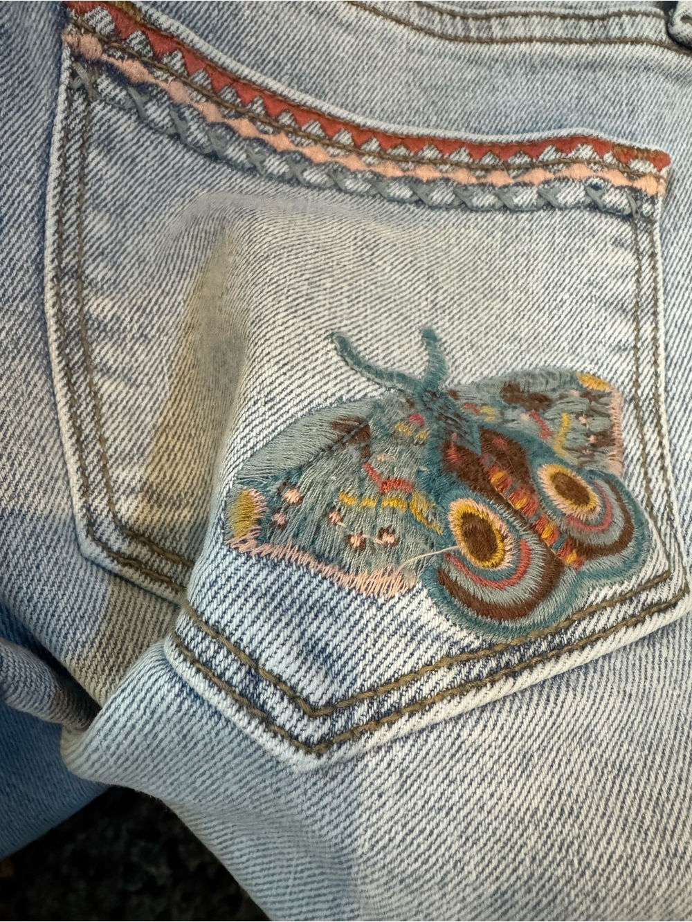 DRIFTWOOD Collette DESERT SOUL Western Embroidered Womens Jeans  Light Wash $148 - Picture 10 of 13